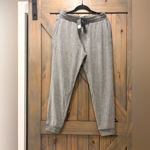 Fabletics Men's Heather Gray Joggers Medium NWT